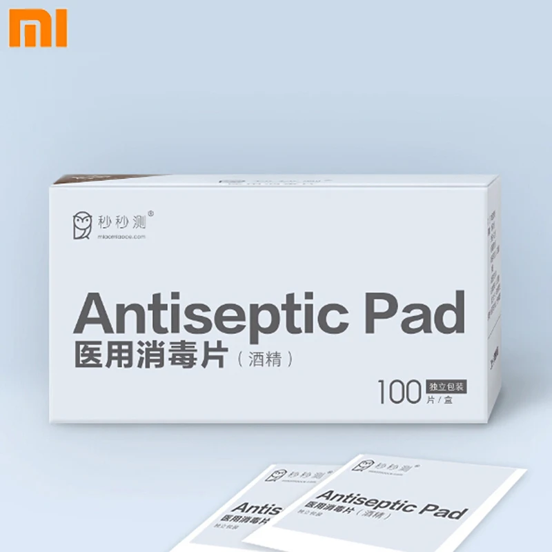 100 шт./кор. Xiaomi Miaomiaoce алкоголь дезинфицирующее устройство крой, подходит для ежедневного дезинфекции Mijia Домашний медицинский инструмент