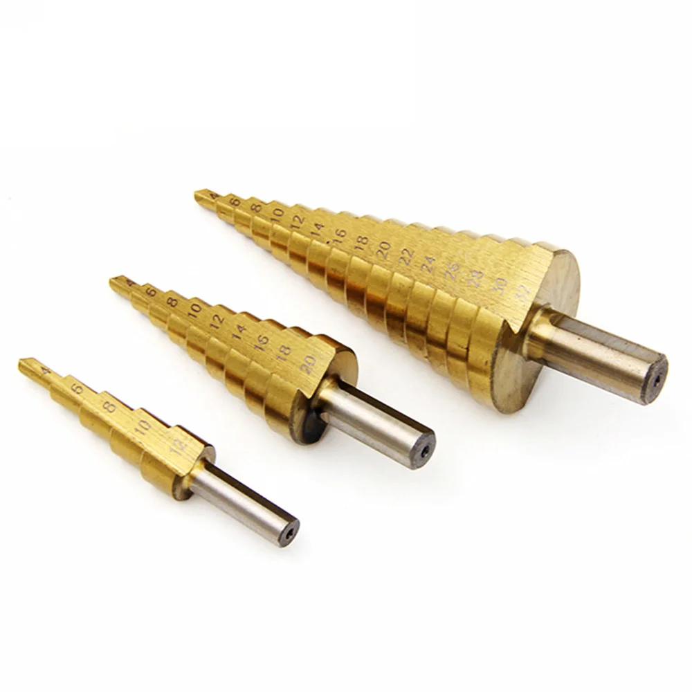 6-10mm Titanium Hss Step Cone Drill Bits Hole Cutter Bit Set 3 Side Shank Edges Reamer Triangle | Инструменты