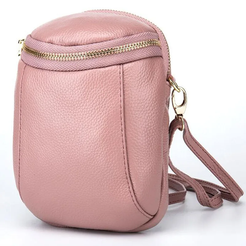 Кожаная двухслойная сумка для мобильных телефонов Корейская версия женской