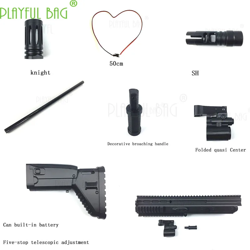 

Outdoor CS MKM2 Water bullet Split Frame Jinming Haowei 3D Printing Accessories for FN SCAR Appearance OJ39
