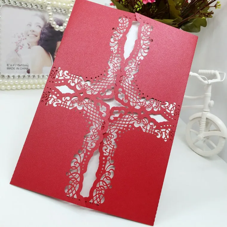 200 шт. кружевные открытки для приглашений на свадьбу | Дом и сад