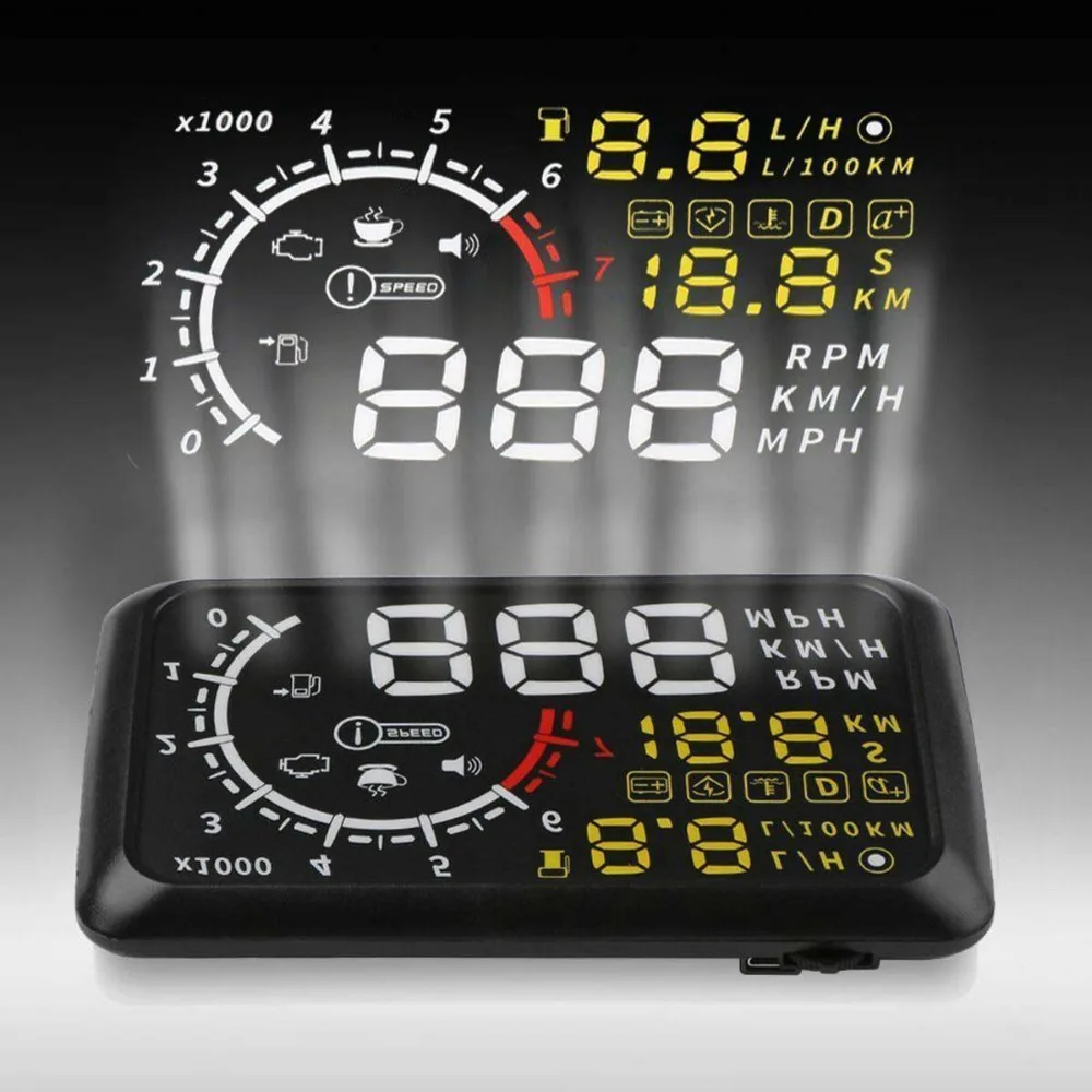 2019 HUD Head up Автомобильный проектор автомобильный Стайлинг считыватель скорость