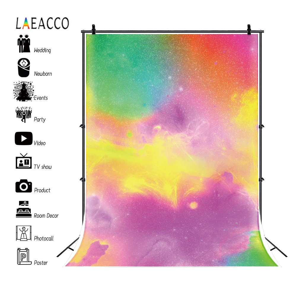 Laeacco красочные градиентные Портретные мечтательные фоны для детской комнаты