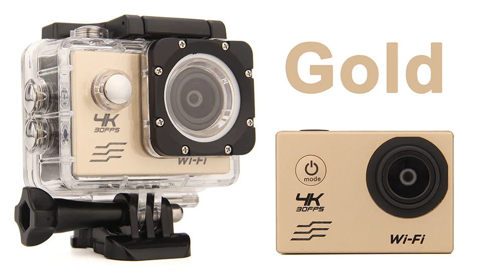 golden Wifi HD спортивная Экшн-камера HD 1080 P 2,0 lcd 130D go мини Экшн-камера на шлем Водонепроницаемая Спортивная камера уличные видеокамеры pro - Цвет: golden