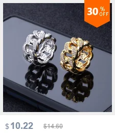 Хип хоп мужские кольца мода рок украшения для мужские подарки Bling Iced Out Иисус Корона AAA циркон кольца
