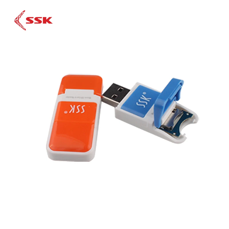 SSK USB 2 0 Micro SD кардридер Портативный Мини Высокоскоростной T FLASH/Micro для компьютера
