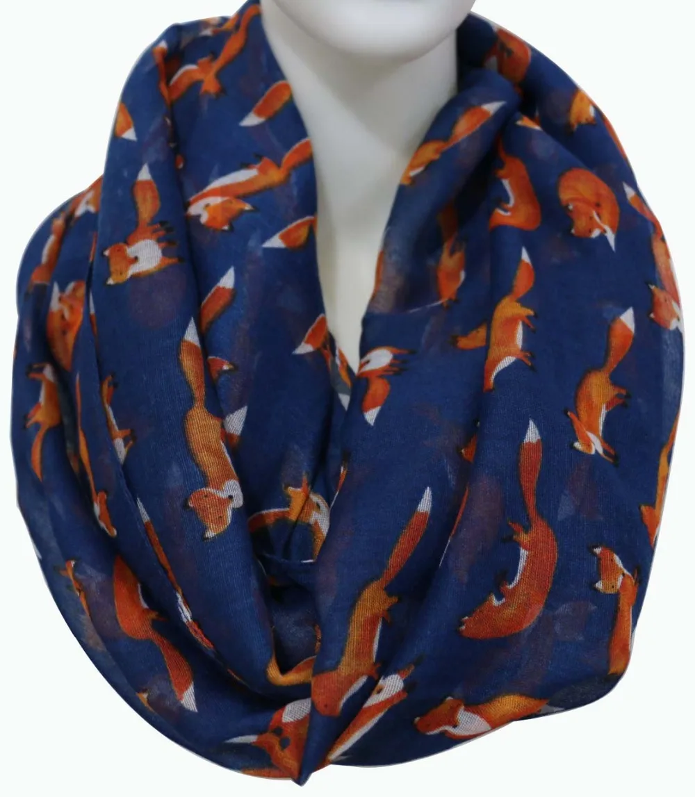 Прямая поставка новинка 2018 модный милый маленький шарф бесконечности с принтом