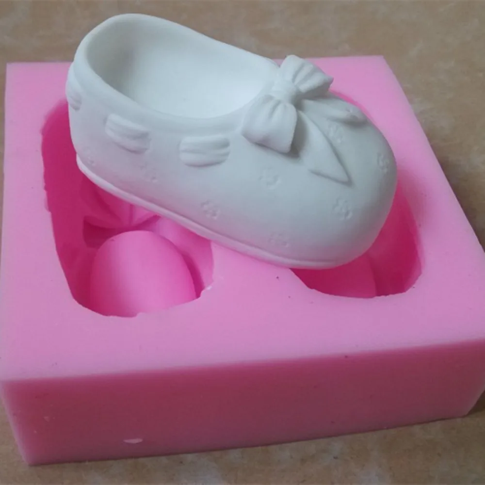 3D Shoe DIY Silicone Soap Mold Scented Wax Melt Candle Molds Chocolate Sugar Cake Mold Decorated Epoxy Gypsum Craft Mould