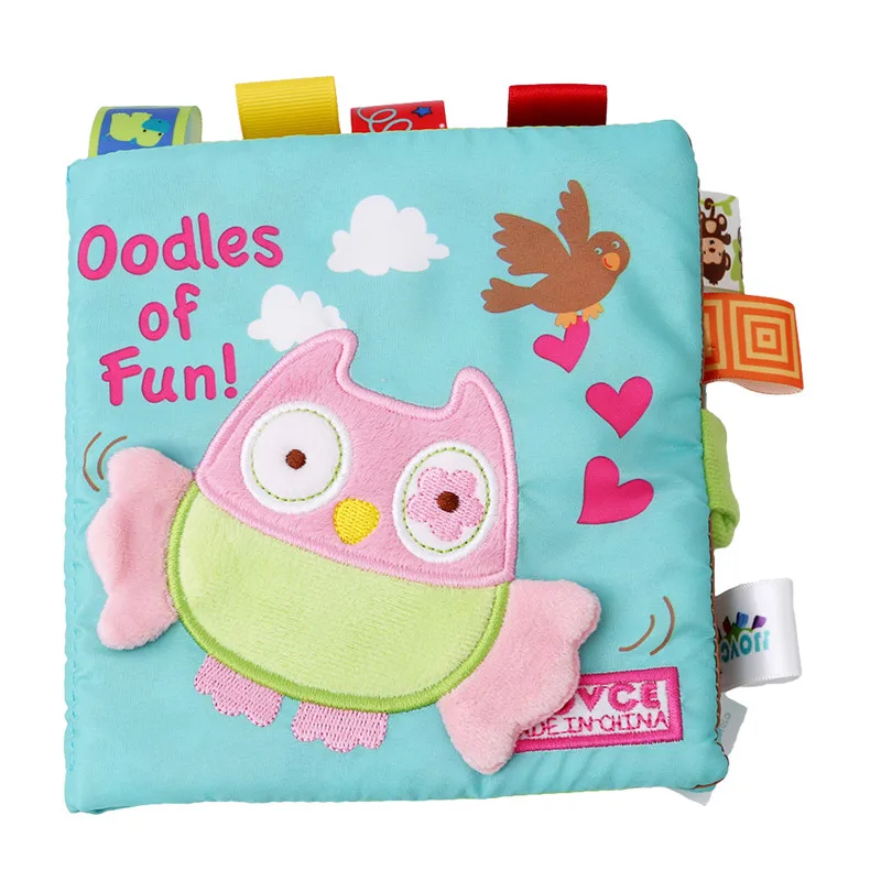 16X16cm TA260 Детские развивающие игрушки Мягкая Ткань Книга коляска звук шелеста погремушка игрушка новорожденный мобильный к кроватке подвесная детская игрушка 0-12 месяцев - Цвет: 16X16cm TA260