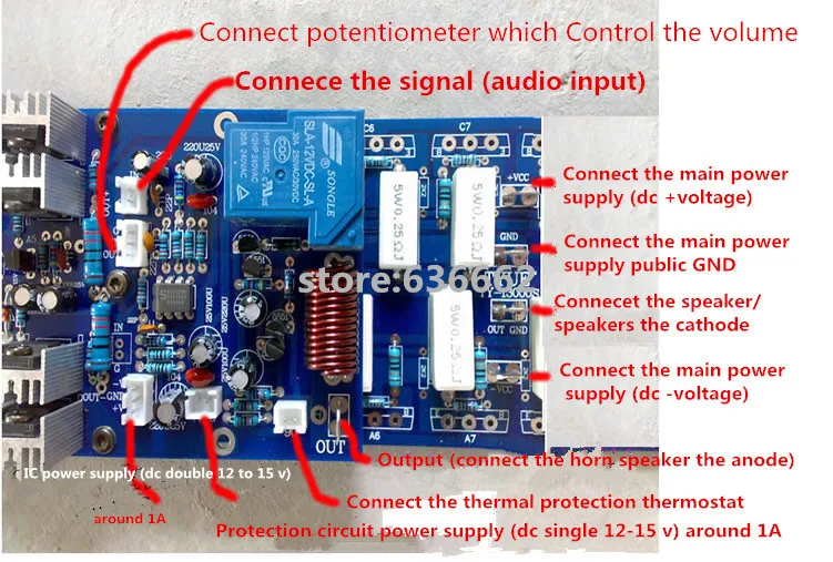 Собранный 1500 Вт Мощный усилитель питание/моно доска этап amplifer | Электроника
