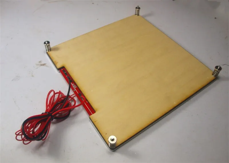 MK2 PCB кровать с подогревом полный комплект Строительная пластина+ деревянная пластина для DIY Reprap Prusa 3D принтер