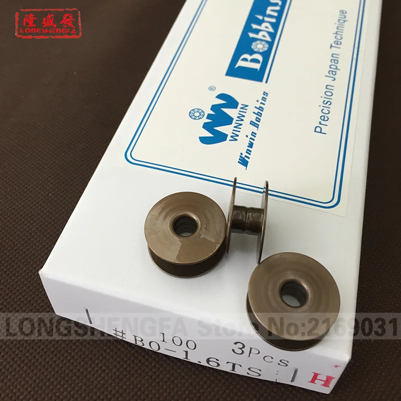 

100pcs BO-1.6 TS H 1.6X Winwin Bobbin for Tajima Barudan SWF Melco TOYOTA Feiya ZGM Embroidery machine