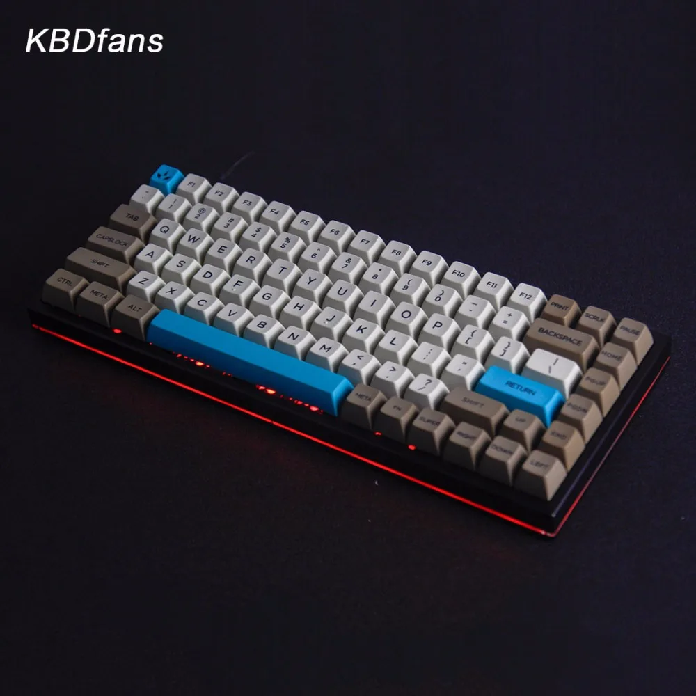 Ретро бежевый 134 клавиш SA PBT Keycap dye subbed Cherry MX switch keycaps для проводной USB Механическая