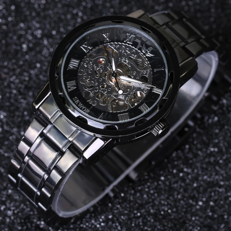 Мужские механические часы скелетоны из нержавеющей стали|watch tourbillon|watch chronometerwatch