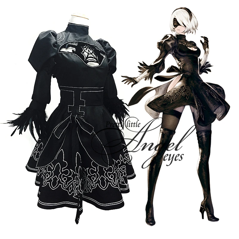 Игра ниус: Automata YoRHa No. 2 Тип B Костюм 2b Косплей Хэллоуин вечевечерние НКА полный