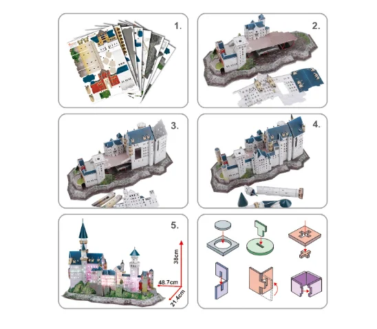 СВЕТОДИОДНЫЙ 3D головоломка бумага для моделирования дом Parper модель
