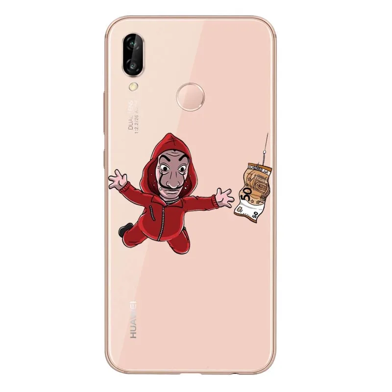 TPU La casa de papel Tokio Spanish tv прозрачный мягкий Силиконовый ТПУ чехол для телефона для huawei P8L P20L P20LITE P30 mate 8 9 10 mate 20Por RS - Цвет: TPU