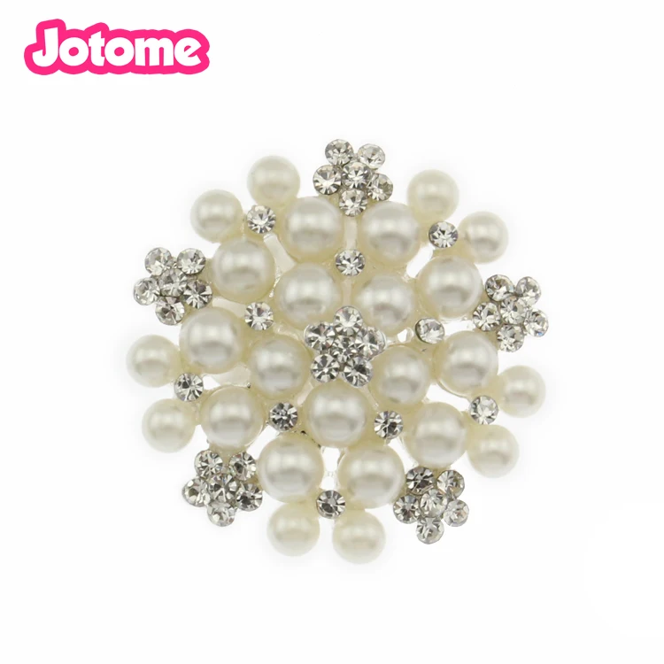 

wholesale pearl rhinestone buckle for shoe decoration