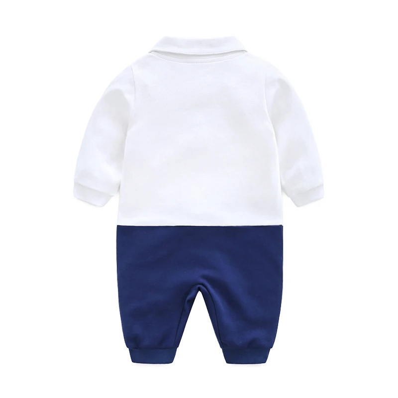 Комбинезоны для маленьких мальчиков хлопковый костюм джентльмена с