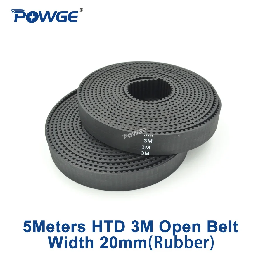 Ремень ГРМ POWGE HTD 3 м ширина 20 мм длина 5000 резина стекловолокно 3M открытый ремень