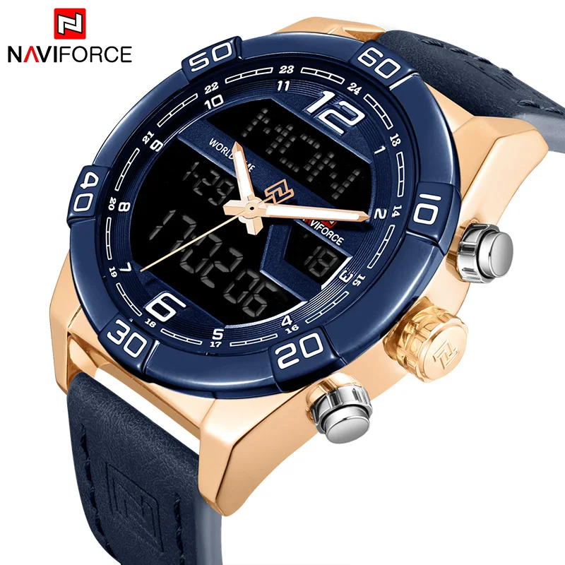 NAVIFORCE мужские часы Лидирующий бренд модные спортивные Аналоговые