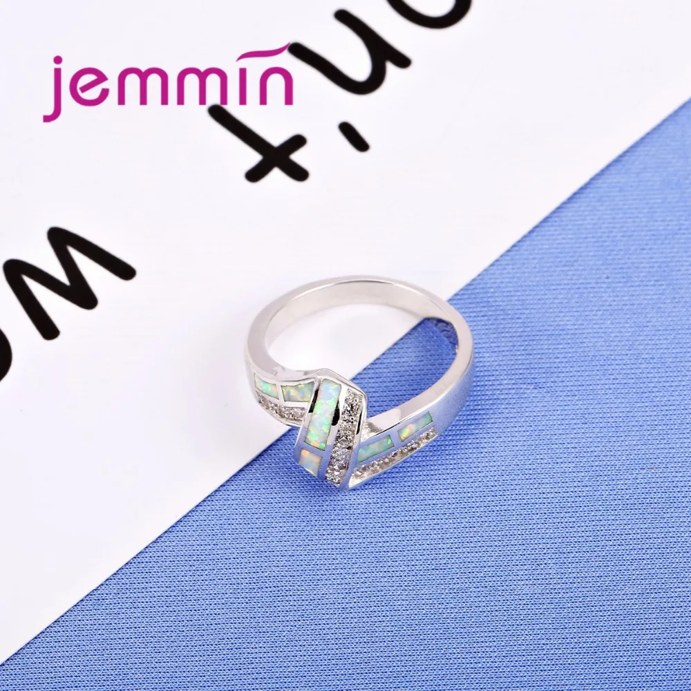 Женское кольцо из серебра 925 пробы с белым огненным опалом|ring for|rings for womenring women |