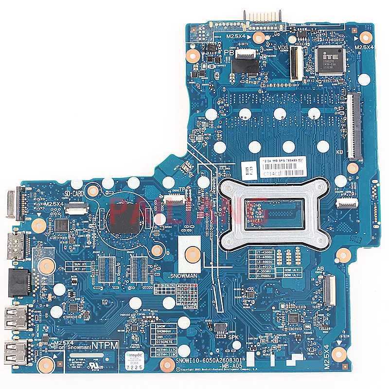 Материнская плата PAILIANG для ноутбука HP 350 G1 материнская ПК I5-4210U 785489 001 501 tesed DDR3 |