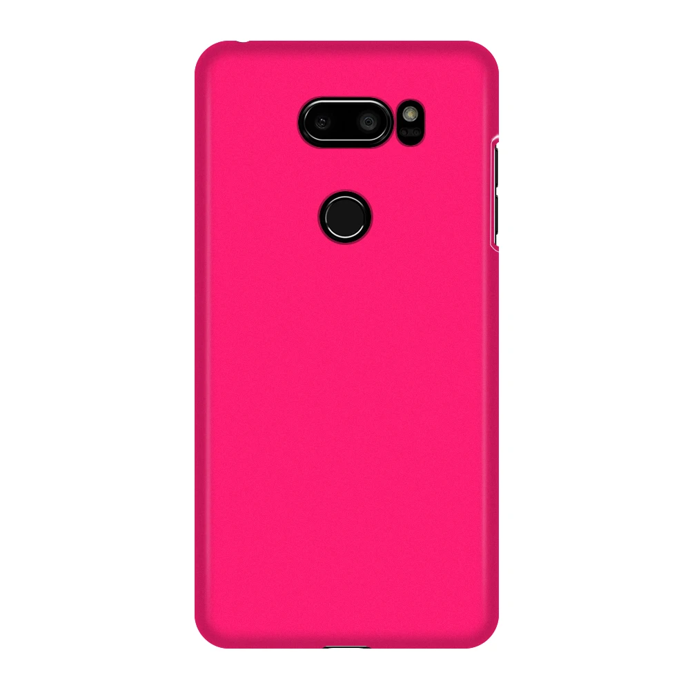 Розовый Ультратонкий матовый жесткий пластиковый чехол для телефона LG V50 5G V40 V30 V30S Plus ThinQ V20 V10 матовая задняя крышка - Цвет: Розовый