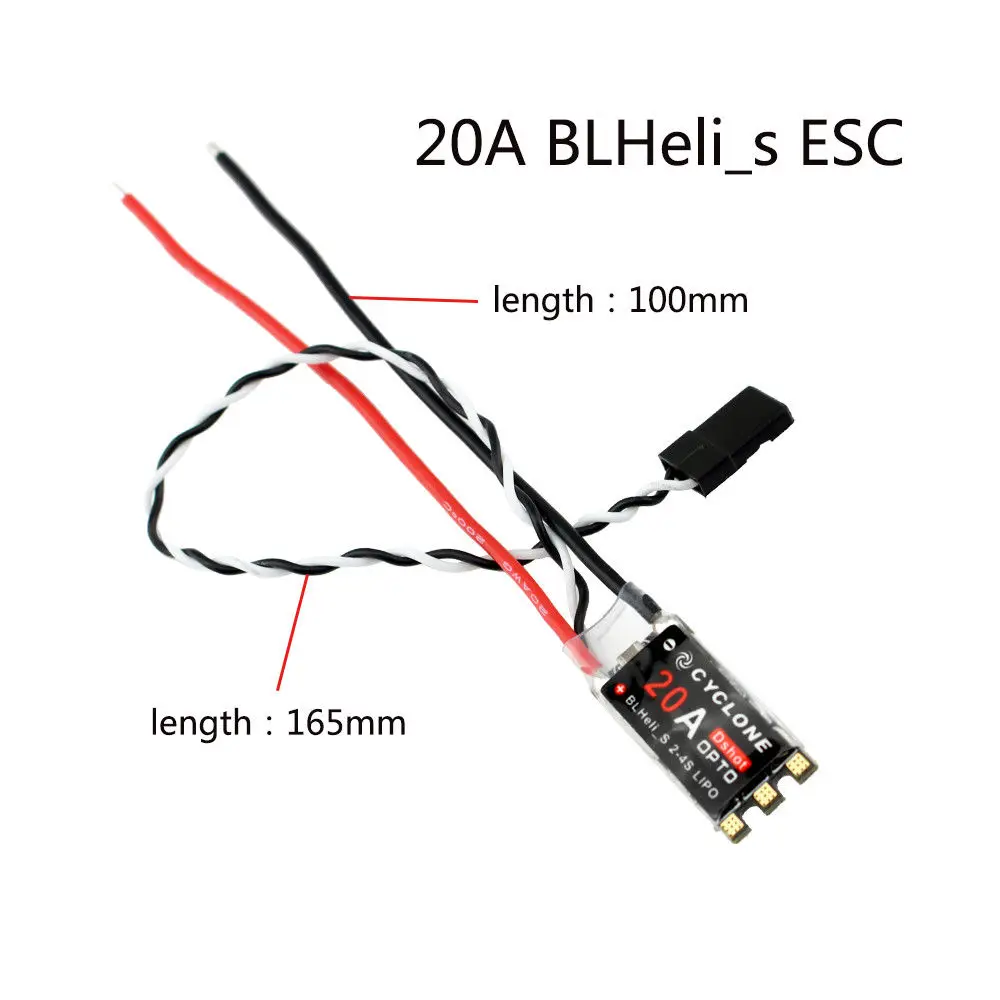 Cyclone 20A BLHeli_S ESC DSHOT 20A/25A BLHeli S контроллер скорости 2 4S для Heli Drone лучше чем little