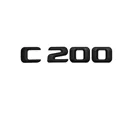Черный матовый стикер в багажник автомобиля с надписью C 200, эмблема, наклейка для Mercedes Benz C Class C200