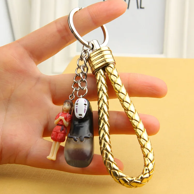 Тысячи чихиро глазури без лица человек молящийся креативный брелок для ключей