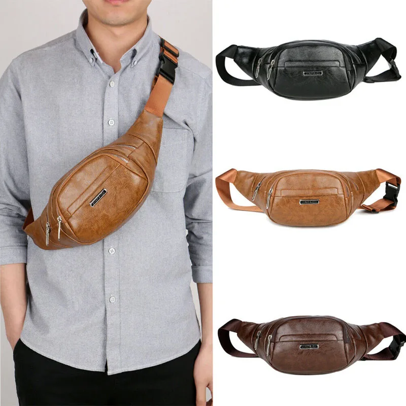 Новинка 2019 брендовая модная Мужская винтажная холщовая сумка мессенджер через