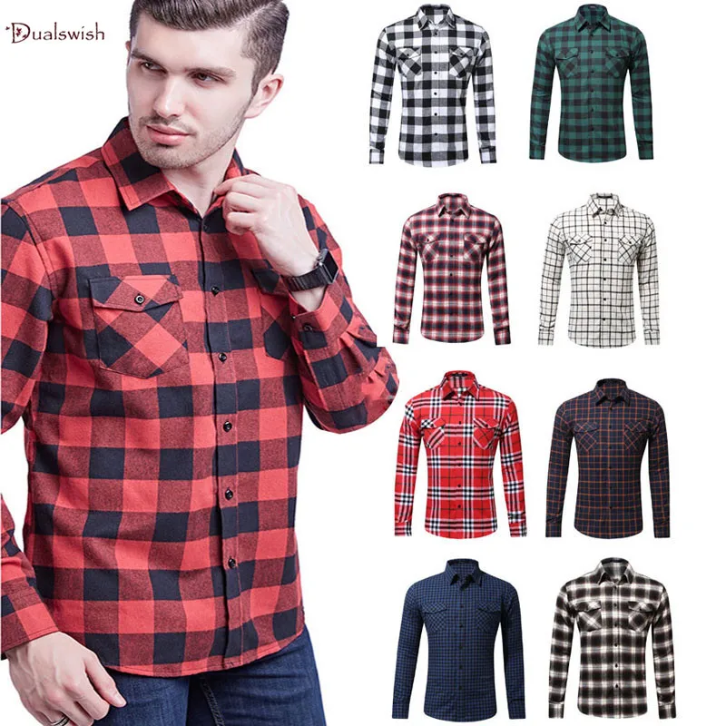 Лунная рубашка мужская высокого качества 2018 Fara хлопковая с двойным карманом