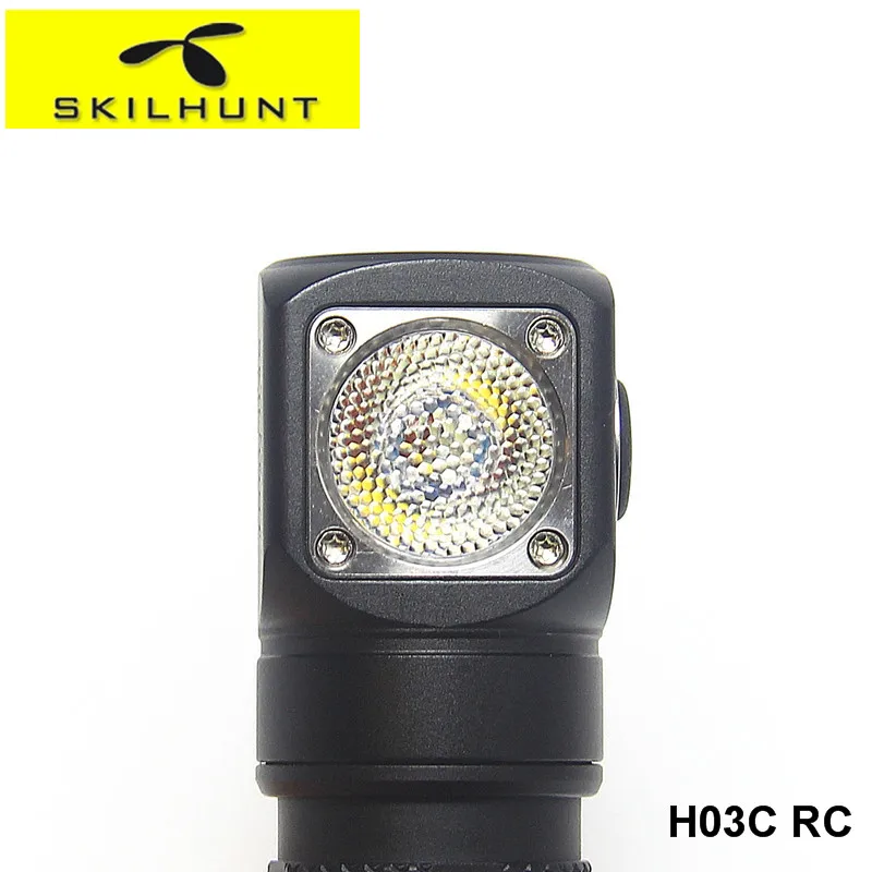 Skilhunt H03C RC с одной рукой боковой переключатель RGBW светодиодный налобный фонарь 18650 CR123A Магнитный перезаряжаемый фонарь с бесплатной головкой