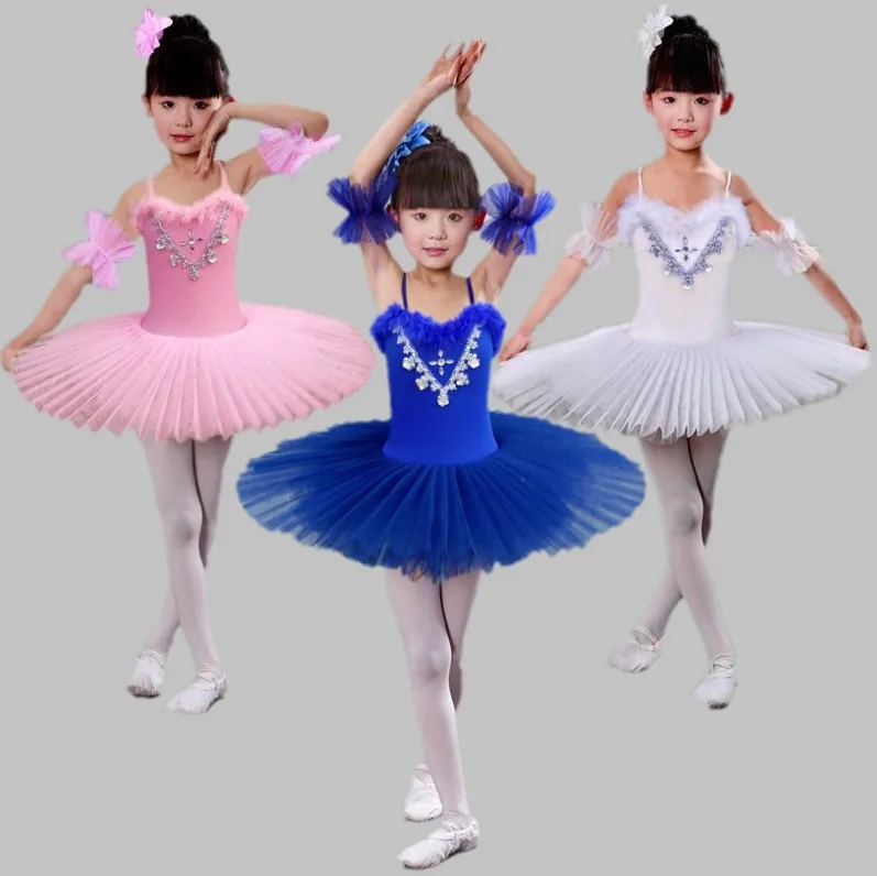 

Ballerina Swan Lake Costume Dancewear For Kids Child Ballet Gymnastics Leotards For Girl Professional Ballet Tutu Dance Dress