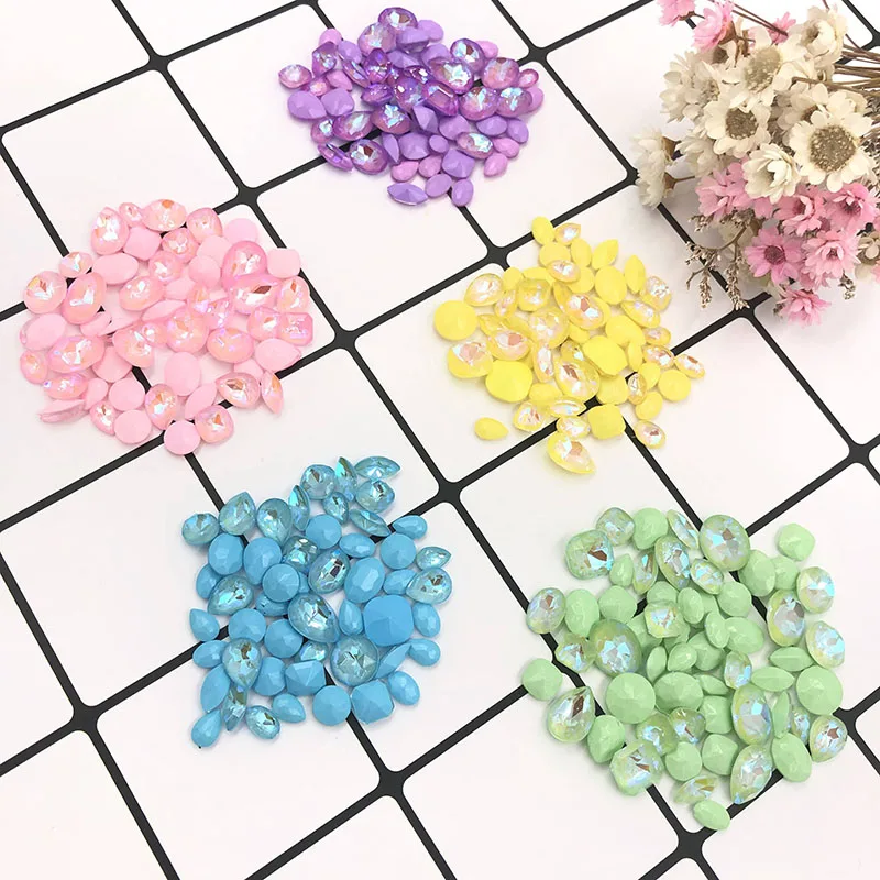 Высококачественный A + фиолетовый мокко ФЛЮОР заостренный клей для дизайна