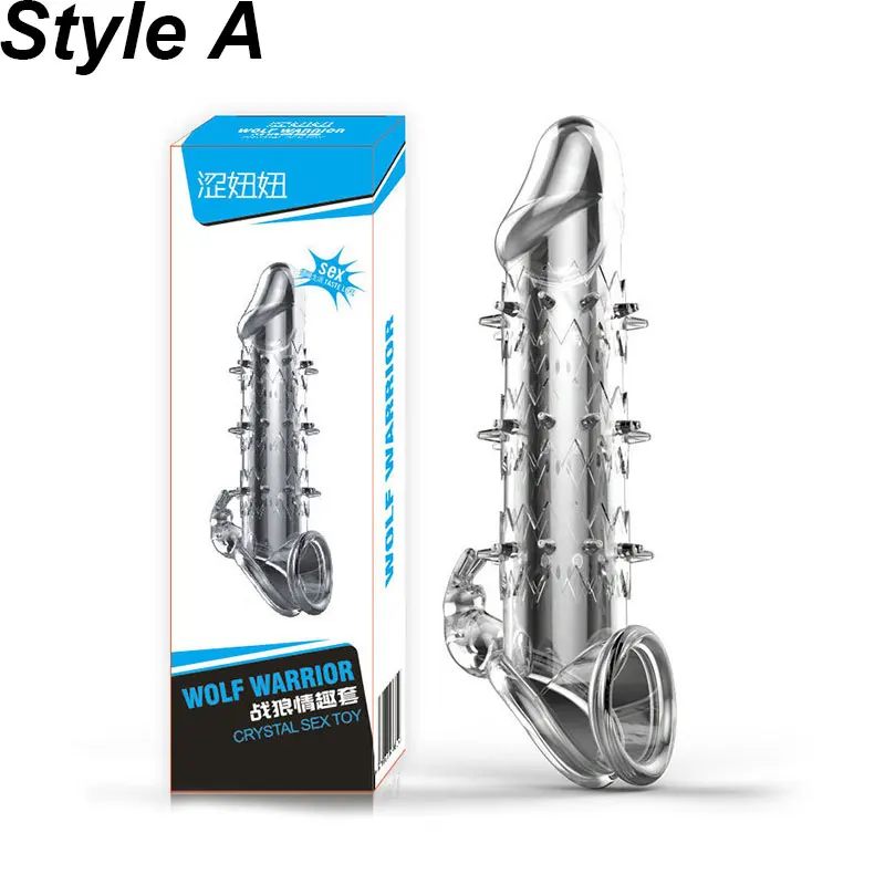 TPE многоразовые презервативы с шипами в крапинку для Для мужчин Стимулятор точки