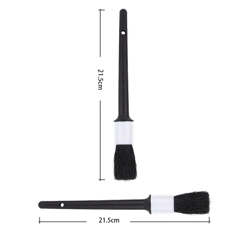 Small brush No. 12 Детальная кисть для автомобиля, натуральный Кабан, щетки для чистки волос, авто детали, инструменты, 1 шт., колеса, приборная панель для автомобиля, аксессуары для укладки - Цвет: Small brush No. 12