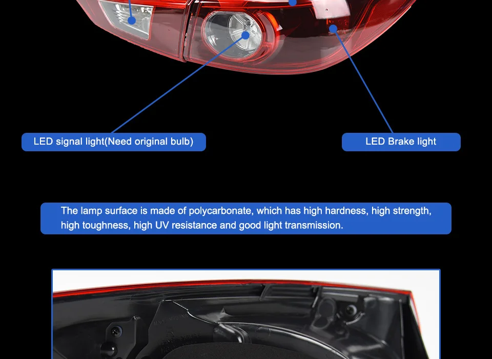 AKD Тюнинг автомобилей задние фонари для Mazda 3 Мазда 3 Axela- задние фонари светодиодный DRL ходовые огни Противотуманные фары с ангельскими глазками задние фонари