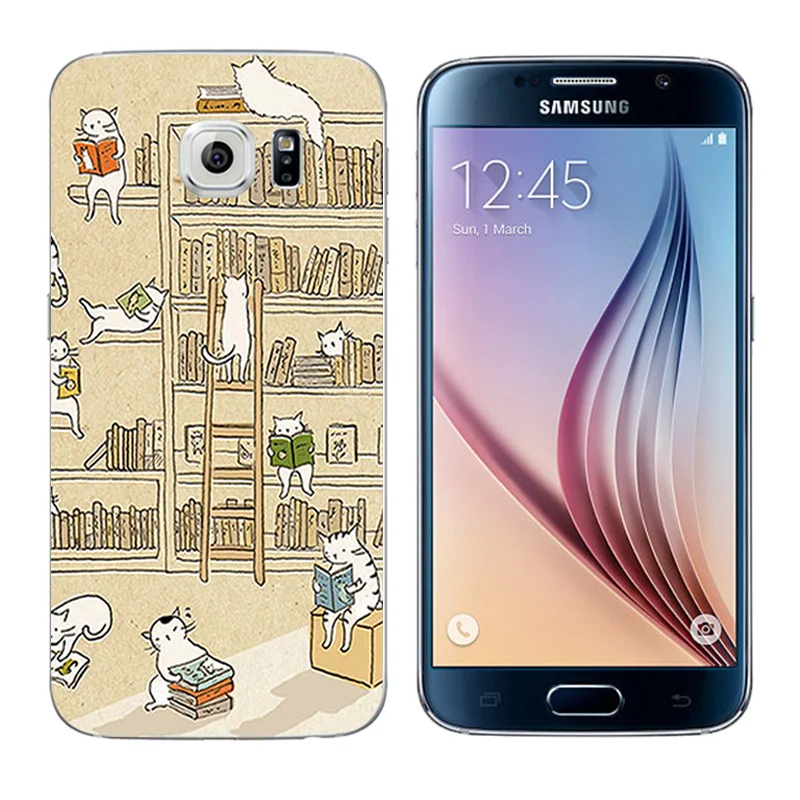 Ultrathin Soft Silicone Black Cover Case for Samsung Galaxy S6 s 6 Expression Printing Coque Fundas G920 Phone Shell |