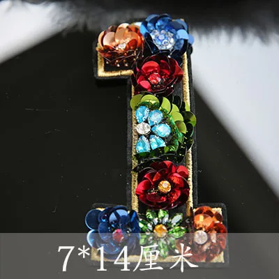 2 шт./партия нашивки ручной работы со стразами и бисером для одежды Аппликация из