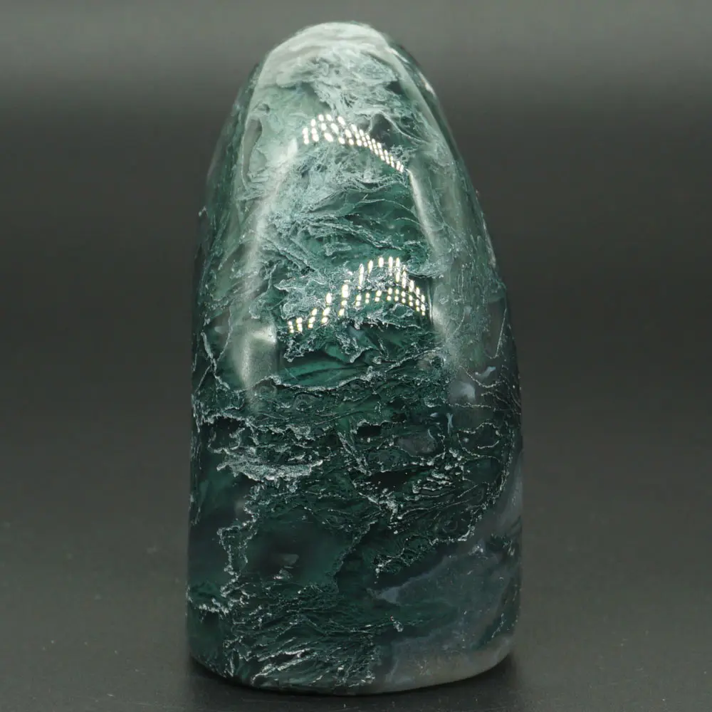 227 г натуральный агат цвета зеленого мха пальмового камня сырья образец Кристалл