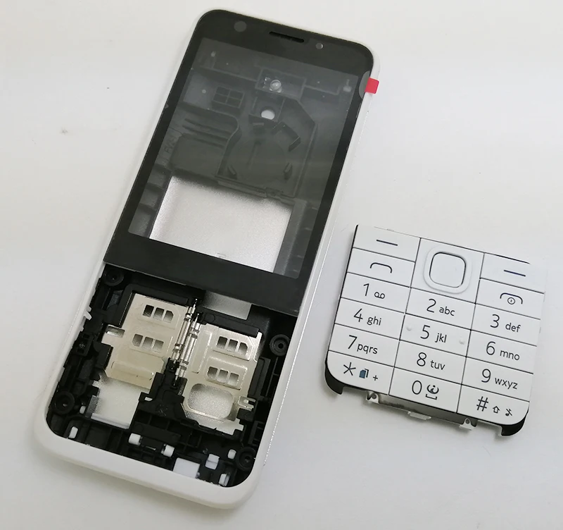 Новый Белый Черный чехол с полным корпусом и клавиатурой для Nokia 230 230ds RM 1172