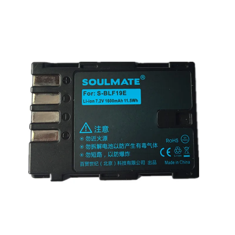 SOULMATE DMW BLF19 литий ионная аккумуляторная батарея BLF19E для цифровой камеры Panasonic Lumix