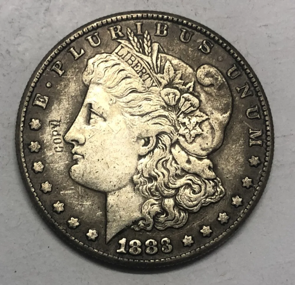 1883 (P.S.O) Соединенные Штаты Morgan One Dollar Посеребренная копия монеты (Выберите любой