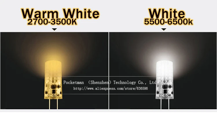 G4 LED 12 В AC DC 3 Вт 6 диммируемая Светодиодная лампа 24/48 светодиодов 3014 накаливания SMD