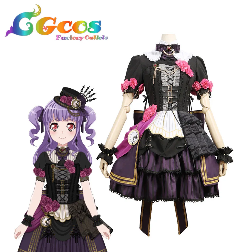 CGCOS Косплей Костюм BanG Dream! Roselia Neo-Aspect Ako Udagawa Платье Аниме Униформа Хэллоуин Аниме игра