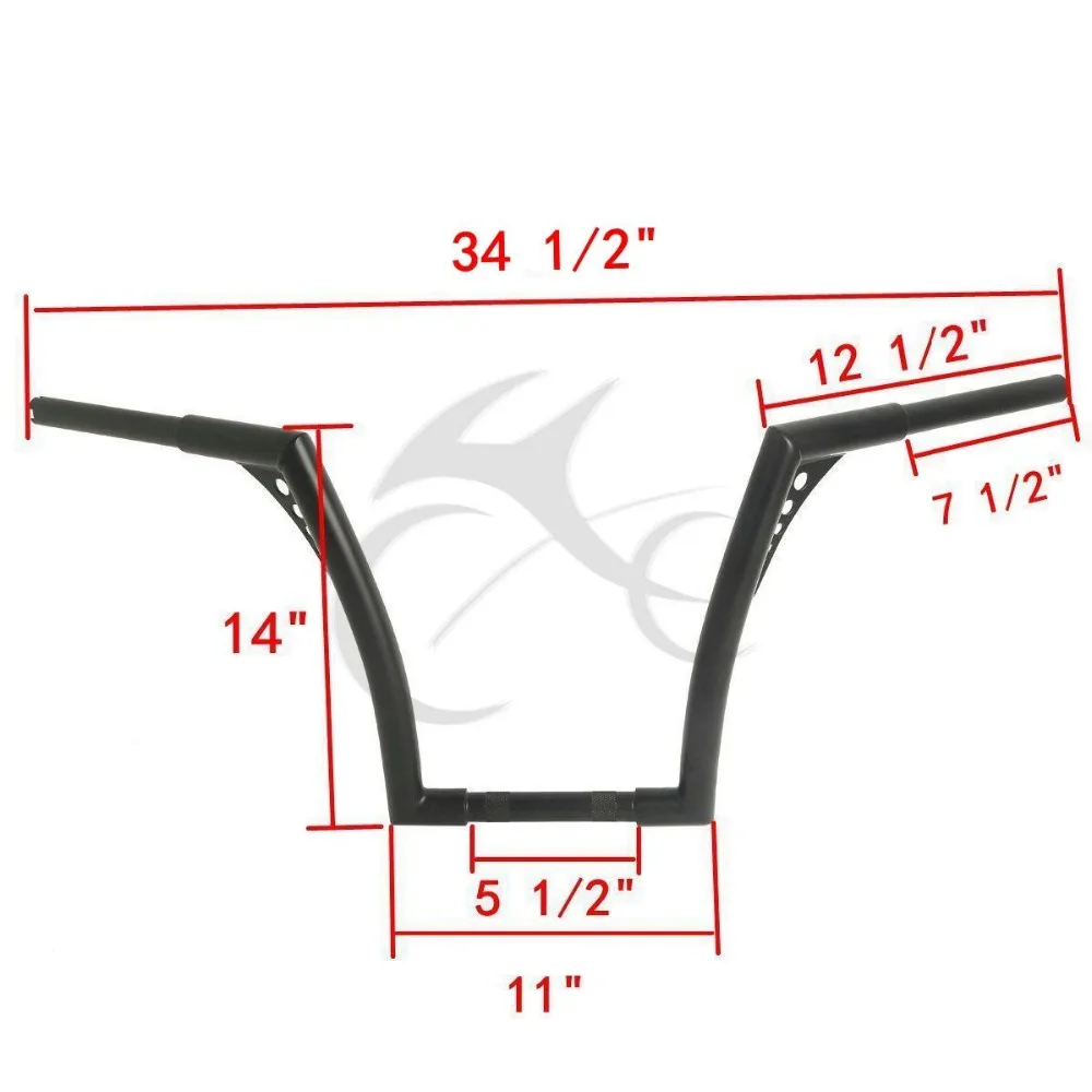 Пользовательские 14 &quotподвесные вешалки на руль для Harley Softail FLST FXST Sportster XL 883 1200| |