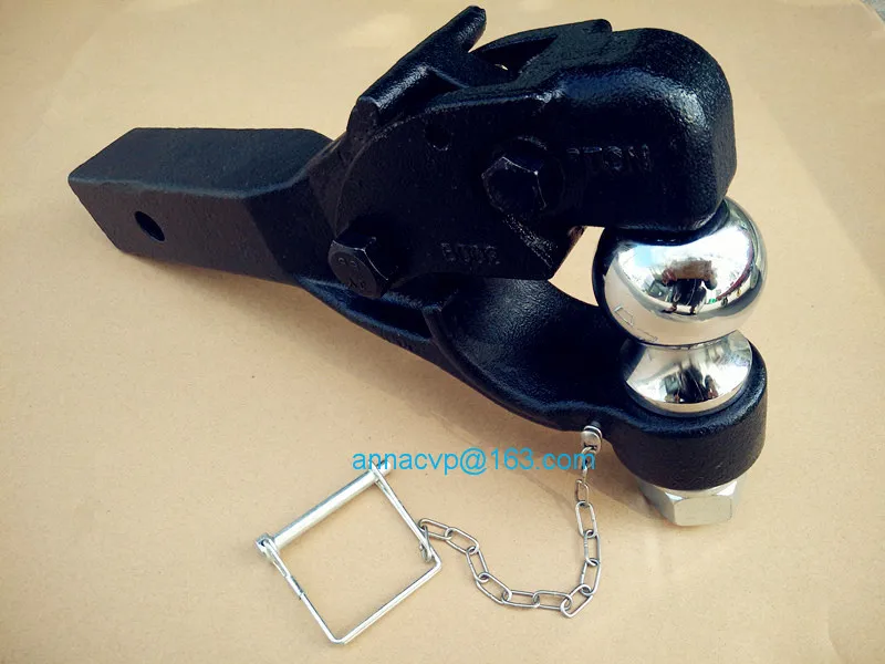 " x 2" pintle крюк с " мяч, 8 тонн, запчасти для прицепа. Короткий Хвостовик с 1 отверстием