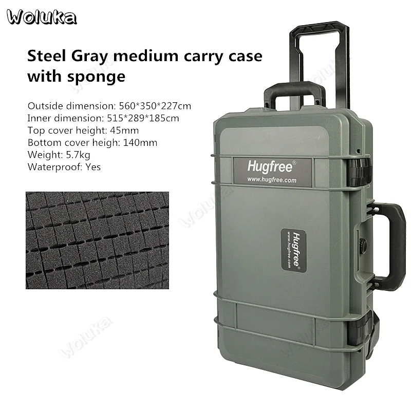 Gray medium case 1 Фотографический чехол для переноски студийный светильник чехол/тележка коробка/чехол для переноски крышка фотографического оборудования CD50 T11 H - Цвет: Gray medium case 1